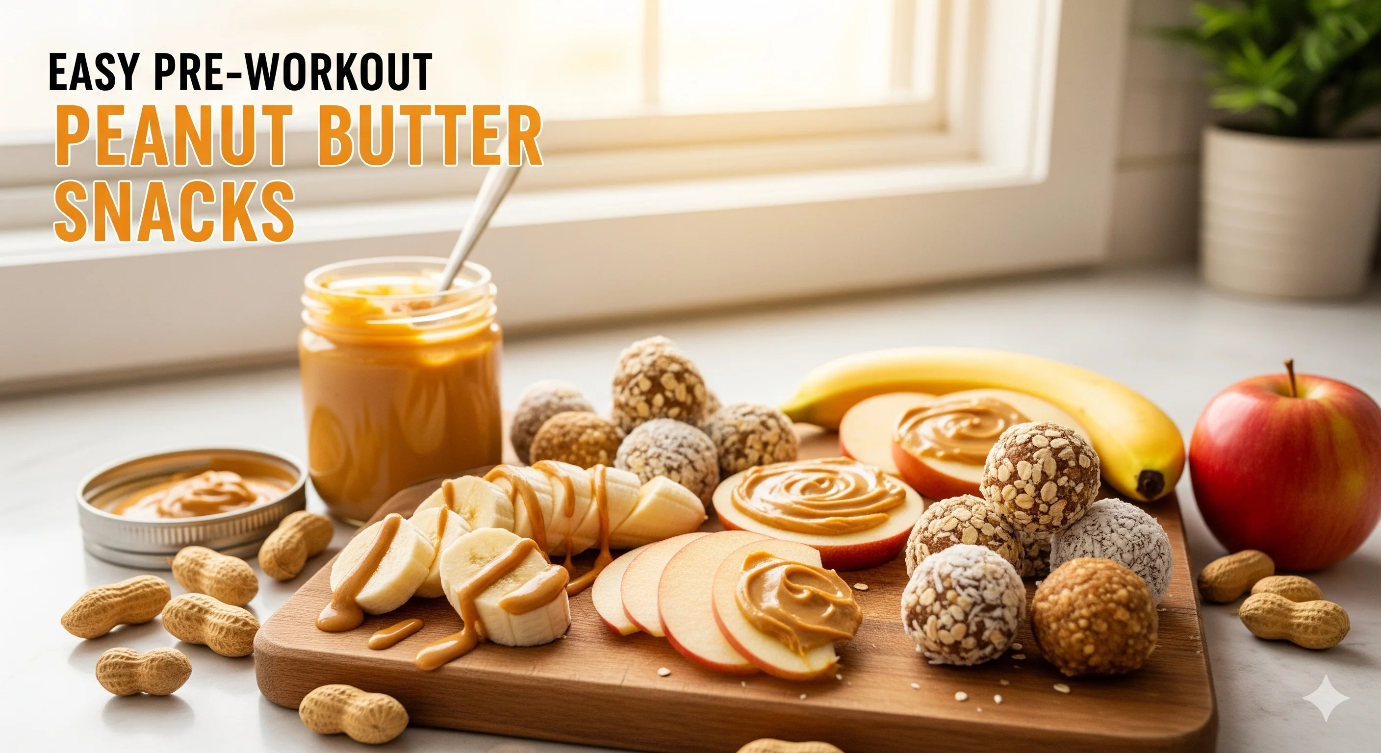 Easy Pre-Workout Peanut Butter Snacks